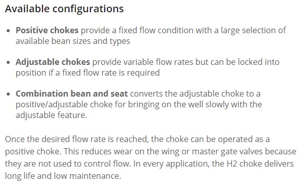 application positive choke 1
