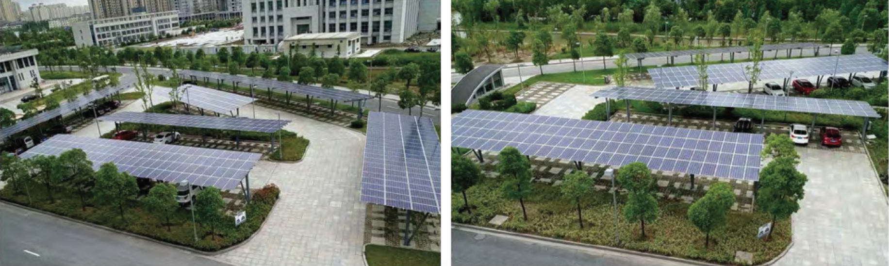 PV carport on Rudong Administrative Center PV carport on Rudong Administrative Center